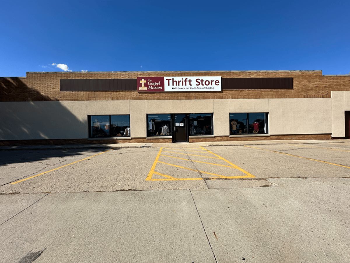 The downtown Gospel Mission Thrift Store